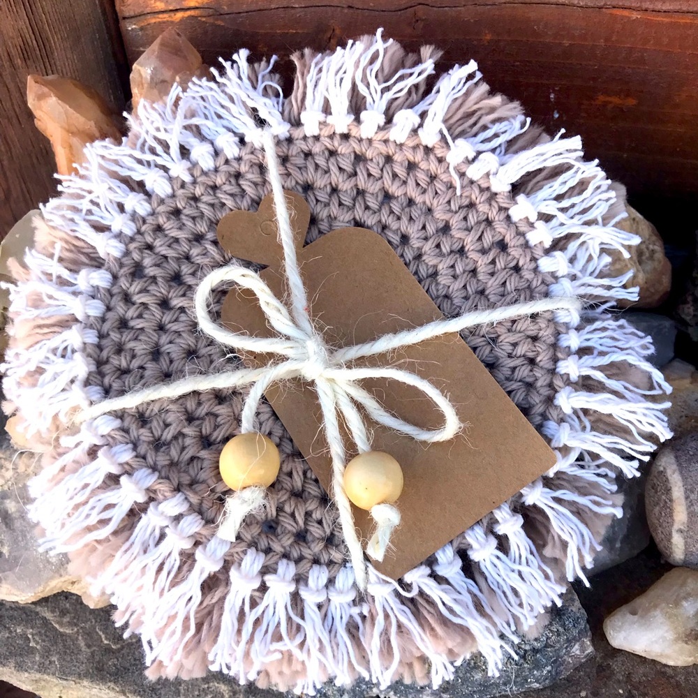 HandMade Boho Style Mug Rugs (4)